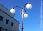 Köztéri Fém - Öntöttvas Lámpaoszlop, Kandeláber UNIO-3C-T1